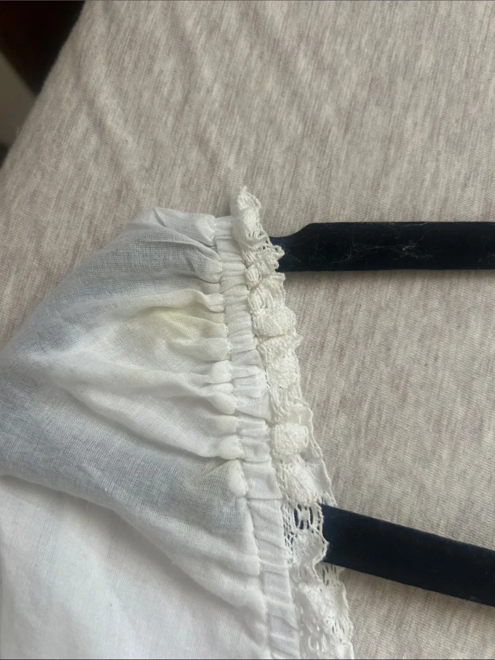 Reformation Women’s White Smocked Peasant Top
